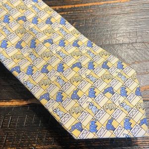 Tommy Hilfiger Elephant Yellow Tie